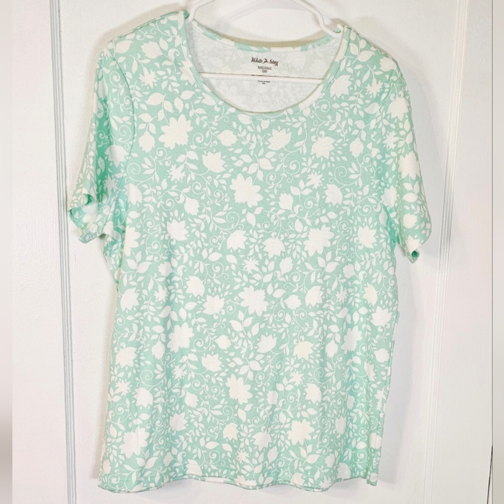 Floral Leaves Cotton Top